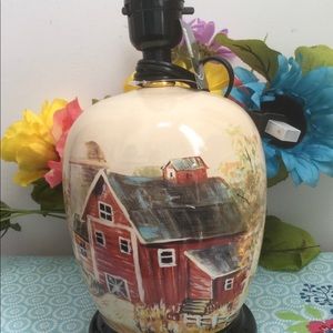 Tabletop lamp/Beautiful farmhouse tabletop lamp